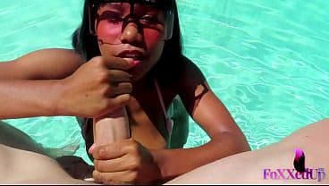 Your Lucky Day Jenna Foxx Strokes And Sucks Tommy Wood Dry Wearing Her Bikini Top For Free