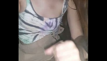 A pretty blonde asks me to fuck her